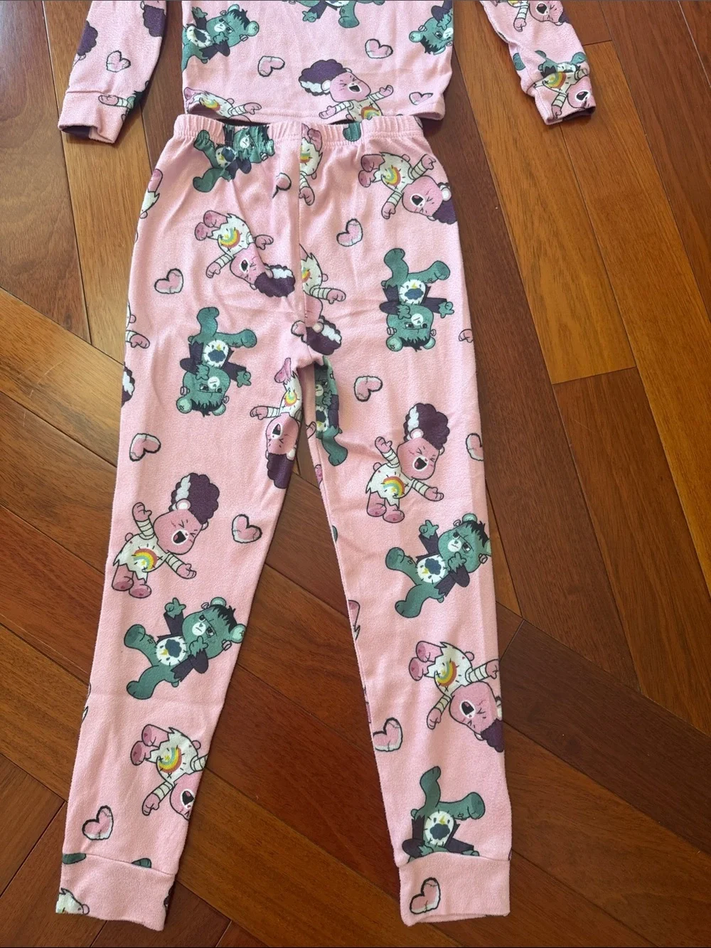 Kids Pink Care Bear Halloween Pajama Set